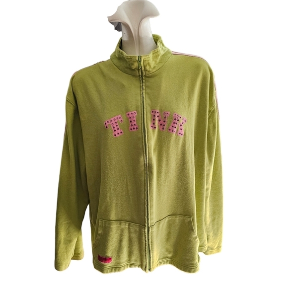 Disney Tinkerbell Cotton Sweat Jacket XL Green - Picture 2 of 9